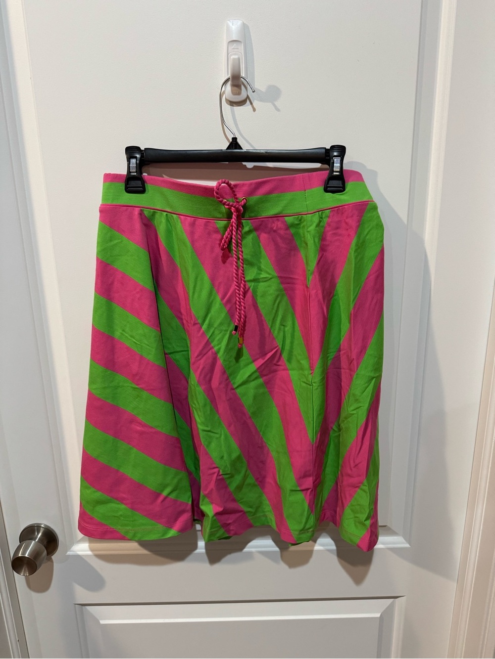 Lilly Pulitzer Pink & Green Striped Knit Skirt